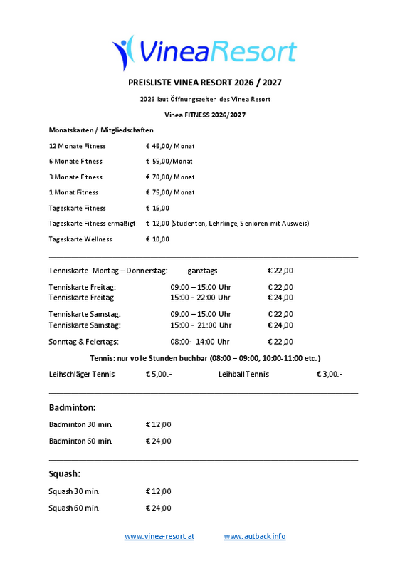 PREISLISTE_VINEA_RESORT_SAISON_2026_2027_KURA_INDOOR_TENNIS_Stand_26_03_2026_seite1.pdf  